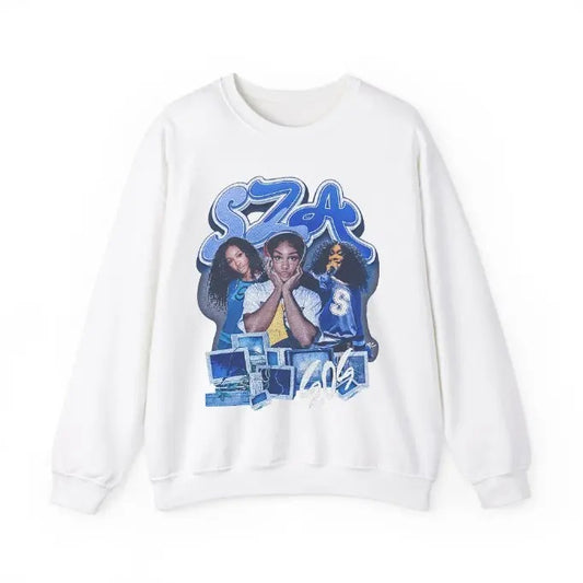 SZA Bootleg Sweatshirt Black, Vintage Rap Hip Hop Tee SZA, Merch Oversized Heavy Cotton Tee, SZA Bootleg Sweatshirt, Vintage Graphic Tee, Sos Merch