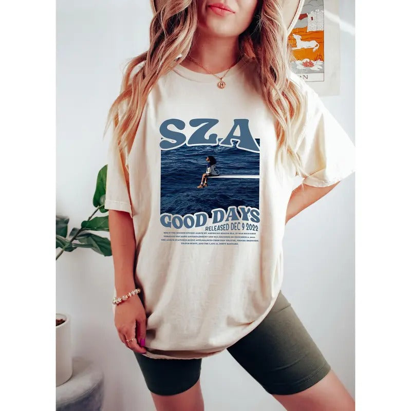 SZA Good Days Vintage Tee Shirt, Sza Ctrl Album T-Shirt, Sza Graphic Tee Shirt, Vintage Sza Album Sweatshirt, Sza Concert T-Shirt, Sza Hip Hop Tee, SZA Good Days T-Shirt, Vintage Good Days Sweater, Best Gift For Sza Fans