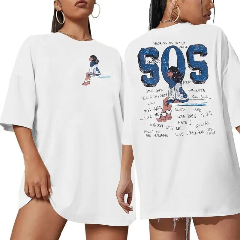 SZA Shirt - SZA SOS Album Vintage Graphic Tee Shirt Merch Men Women Top Womenswear Hoodie, Sweatshirt | WearSparks.com