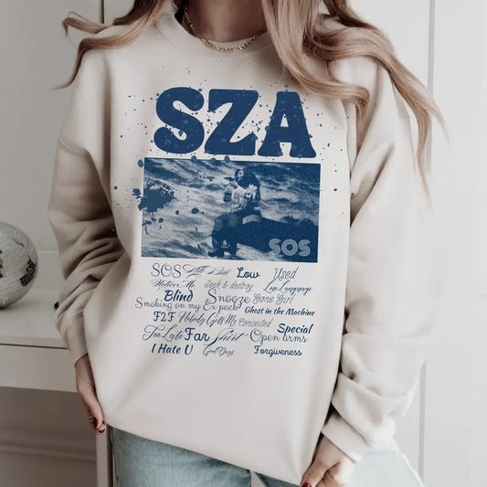 SZA Tour Sweatshirt, Sza Kill Bill Tee Shirt, SZA SOS T-Shirt, Sza Good Days Sweatshirt, Sza Album Sweater, Gift For SZA Fan