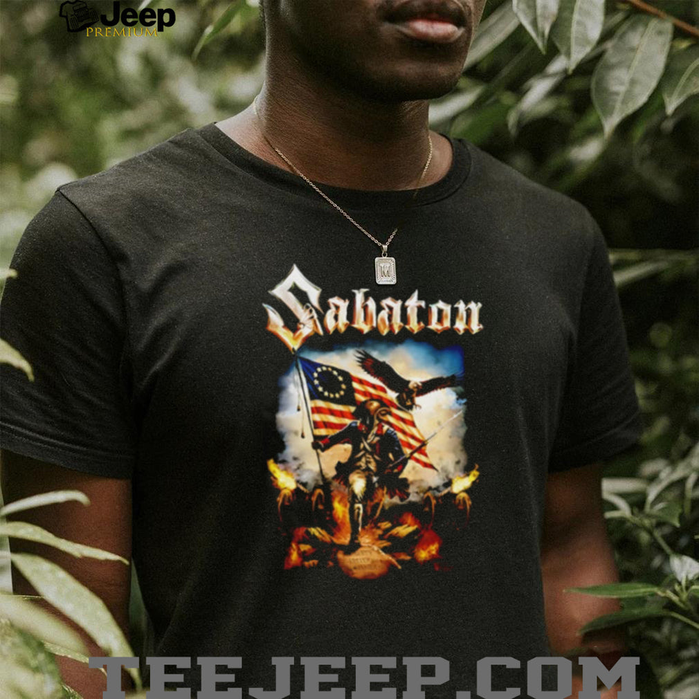 Sabaton American Revolutionary War Soldier with Eagle and Cannons shirt