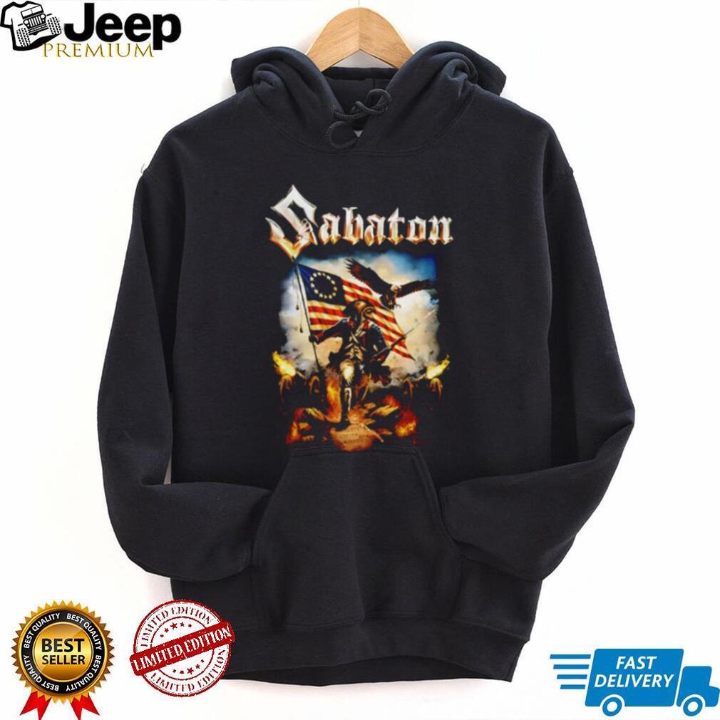 Sabaton American Revolutionary War Soldier with Eagle and Cannons shirt