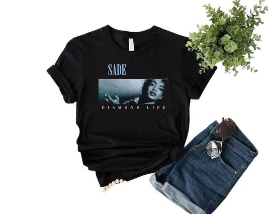 Sade T Shirt, Sade Tour Crewneck Tshirt, Sade Adu Shirt, Sade Retro Vintage, Unisex T-Shirt, Gifts For Female Male, Short Sleeve Tee Shirt, Gifts For Birthday