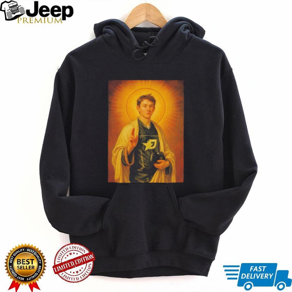 Saint Gaming Hero Portrait T Shirt Funny Gamer Graphic T Shirt