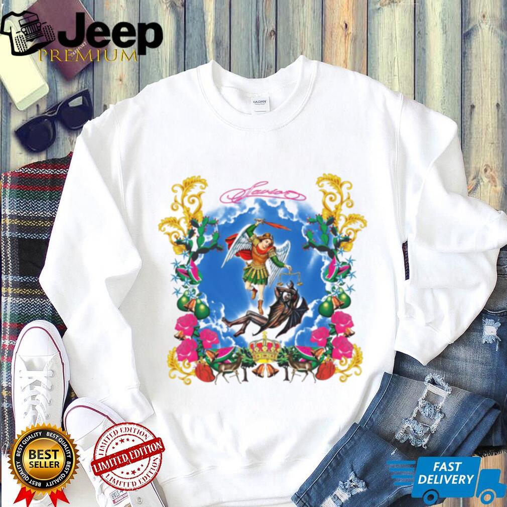 Saint Michael Archangel Christian Religious Art Graphic T Shirt