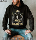 Saints Football Skull Born For This Retro Vintage Game Day Gift Fans Men Women Shirt