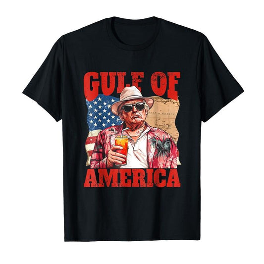 [Sale Off 65%] Greeting From The Gulf beach Of America Patriotic T-Shirt, Viral Gulf of Mexico to Gulf of America, Gulf of America Trump Shirt, Unisex