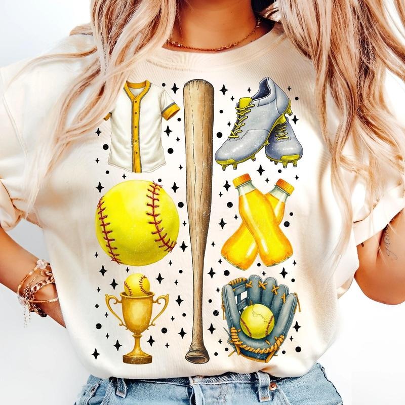 [Sale To 45% Off] Retro Softball T-Shirt, Game Day Softball T-Shirt, Vintage Softball Mom T-Shirt, Gift Ideas, Gift For...