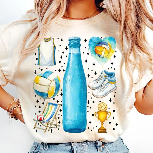 [Sale To 45% Off] Retro Volleyball T-Shirt, Game Day Volleyball T-Shirt, Vintage Volleyball Mom T-Shirt, Sports Team Gift Id