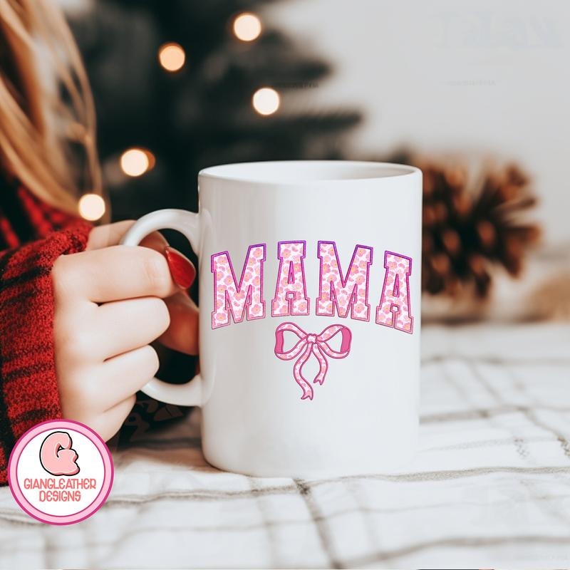 [Sale To 50% Off] Coquette mama Mug, Coquette mama varsity Mug, bow mama Mug, Coquette Era Mug, Girl coquette bow Mug, Valentine's Day Gift, Mug Gift, Gift Ideas