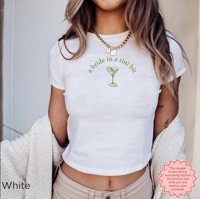 [Sale Up To 20%] Baby Tee for Bride, Adorable Bachelorette Gift, Trendy Bride Tee, Fun Bridal Party Shirt, Bridal Gift Casual Comfort