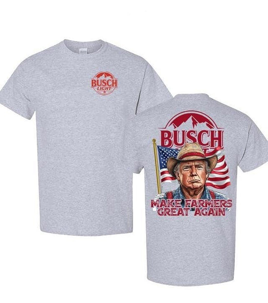 [Sale Up To 65%] Busch Light T-Shirt,-sweatshirt-hoodie Make Farmers Great Again Tee, Vintage Beer Shirt for Patriotic Beer Lovers, tshirt hot trend