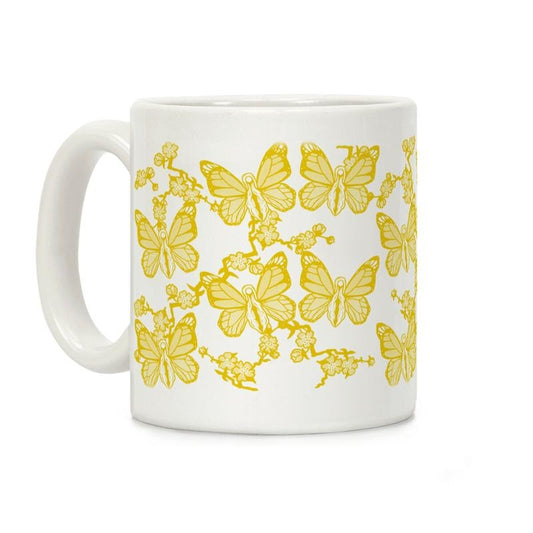 [Sale Up to 50% ] Butterfly Vagina Pattern Coffee Mug,  11 oz or 15 oz Ceramic Drinkware with Large Handles, Printed in the USAstyle{n002}4