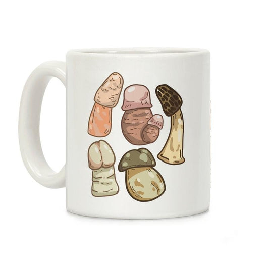 Sale Up to 50% ] Mushroom Penis Coffee Mug,  11 oz or 15 oz Ceramic Drinkware with Large Handles, Printed in the USA