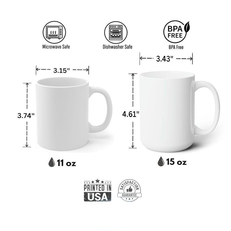 [Sale Up to 50% ] Occult Hidden Penis Pattern Coffee Mug,  11 oz or 15 oz Ceramic Drinkware with Large Handles, Printed in the USA