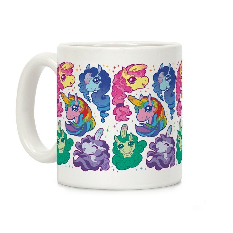 [Sale Up to 50% ] Unicorn Penis Pattern Coffee Mug,  11 oz or 15 oz Ceramic Drinkware with Large Handles, Printed in the USA