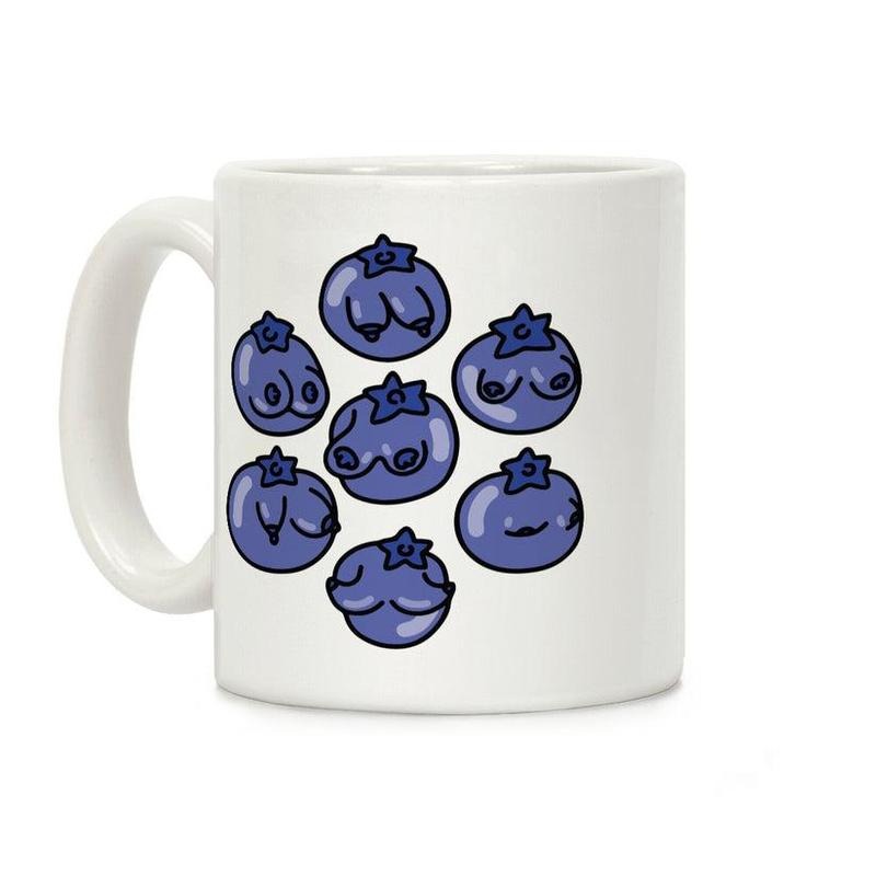 [Sale Up to 60% ] Bloobie Coffee Mug,  11 oz or 15 oz Ceramic Drinkware with Large Handles, Printed in the USA