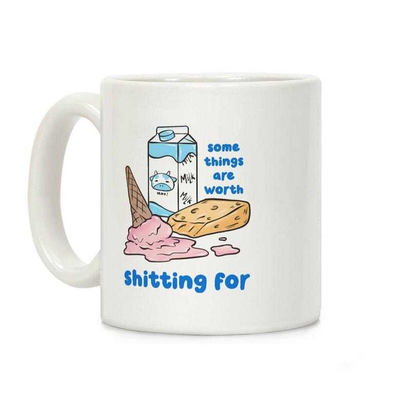 [Sale up to 50%] Some Things Are Worth Shitting For Coffee Mug, 11 oz or 15 oz Ceramic Drinkware with Large Handles