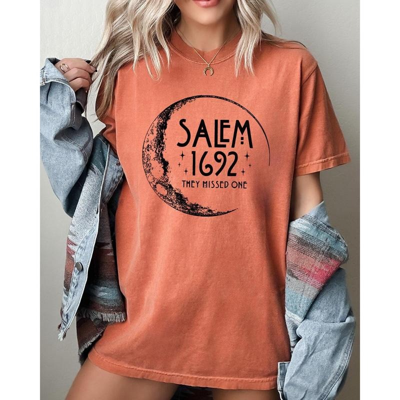 Salem, 1692, Skeleton, Funny, Spooky, Witch, Aesthetic, Meme, Halloween, Costume, Tshirt, Women's, Comfort Colors Tee, Spooky, Tshirt, Witch, Pumpkin, Ghost, Skeleton