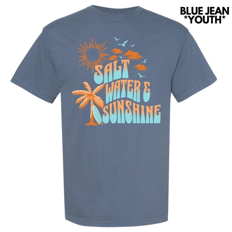 *** Salt Water & Sunshine Comfort Colors T-Shirt (Youth) 'NLB'