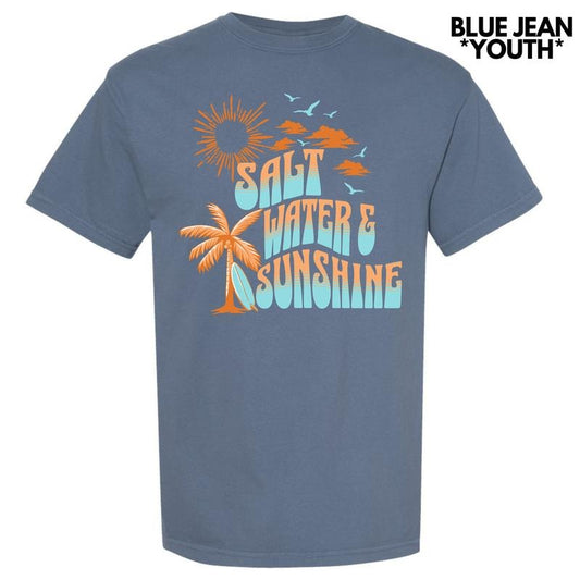 *** Salt Water & Sunshine Comfort Colors T-Shirt (Youth) 'NLB'