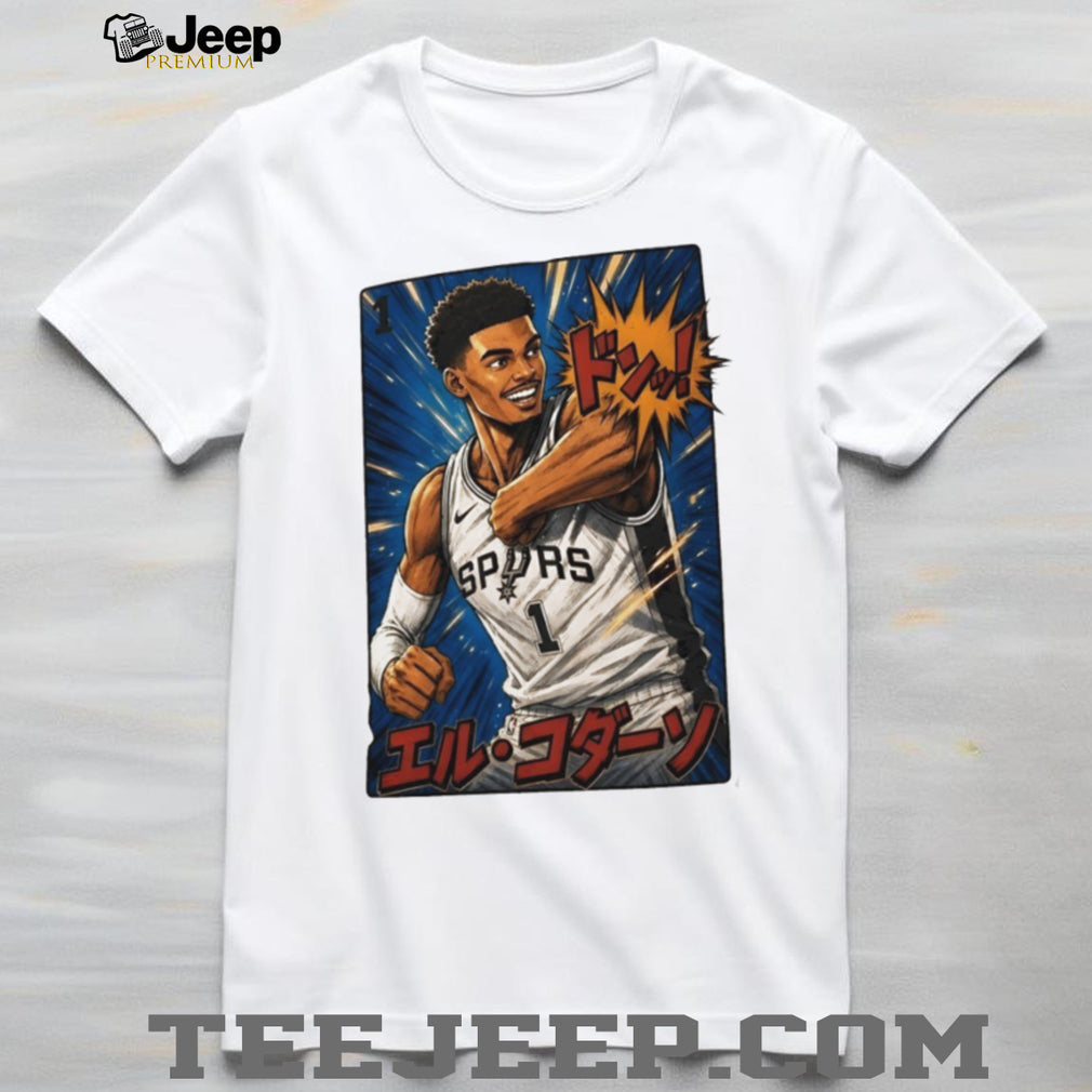 San Antonio Basketball Anime Style Mascot Graphic T Shirt