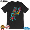 San Antonio Basketball Floral Spur Logo Graphic T Shirt