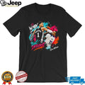 San Antonio Basketball Player Neon Splash Graphic T Shirt