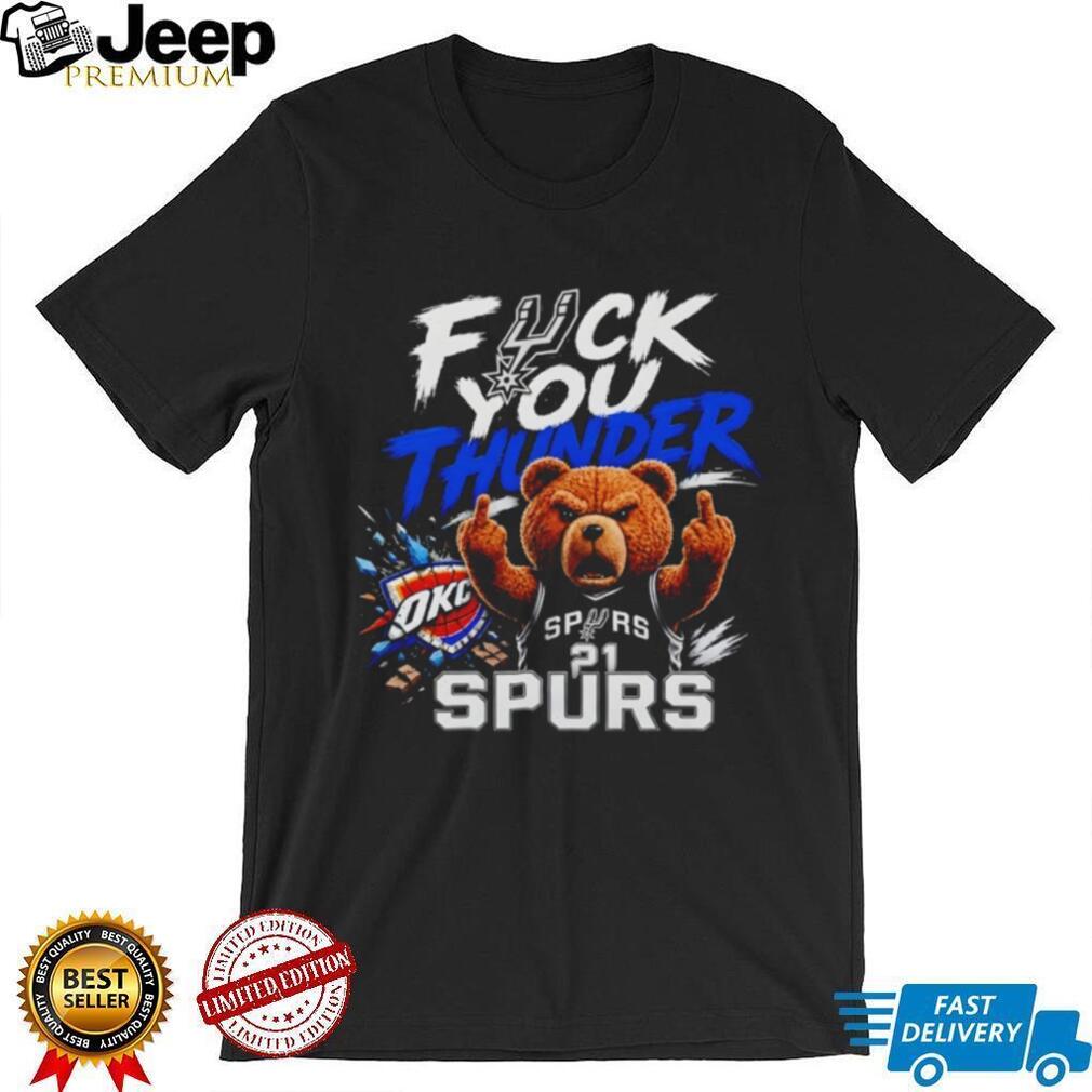 San Antonio Basketball Ted Bear Playoff Rivalry T Shirt