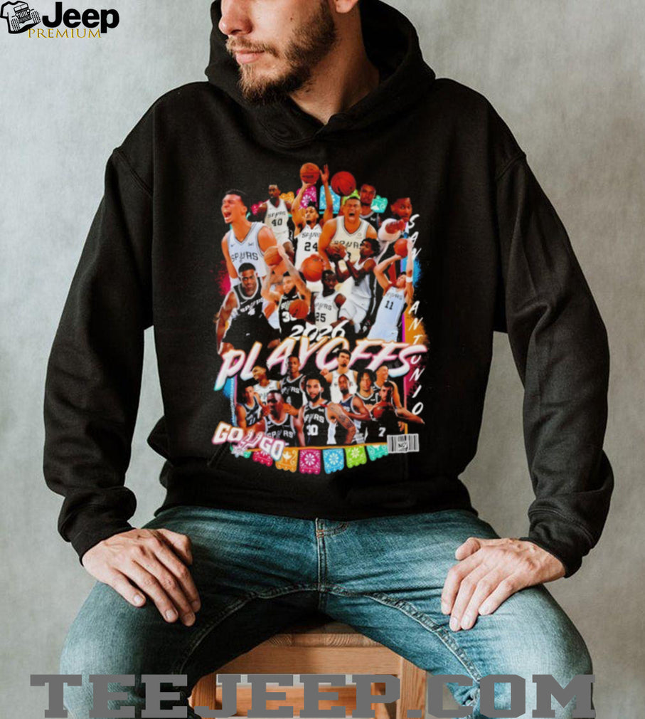 San Antonio Spurs 2026 Playoffs Basketball Team Roster Sports Fan Men Women T Shirt