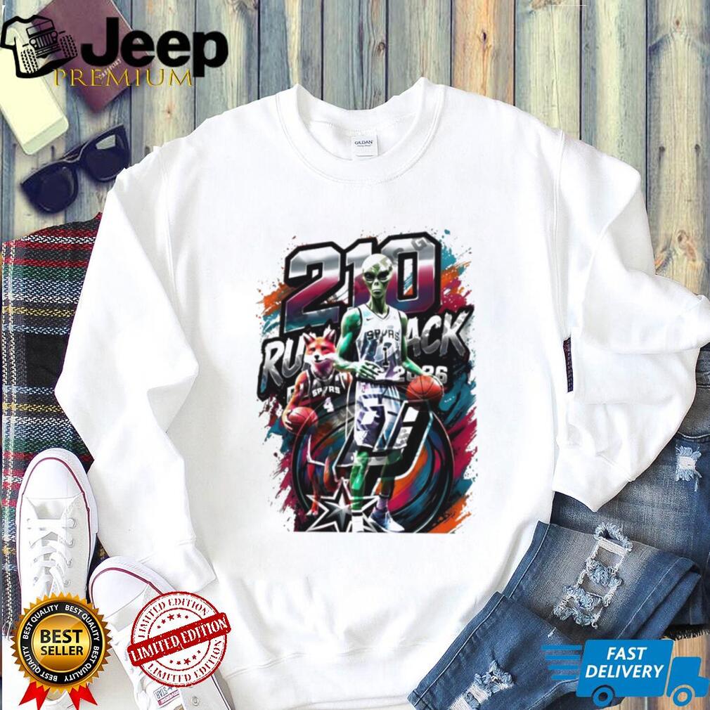 San Antonio Spurs 210 Run It Back Wembanyama Alien Graphic T Shirt