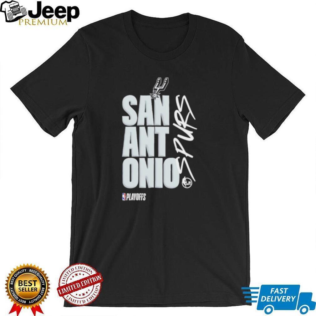 San Antonio Spurs Basketball NBA Playoffs Graphic Print T Shirt
