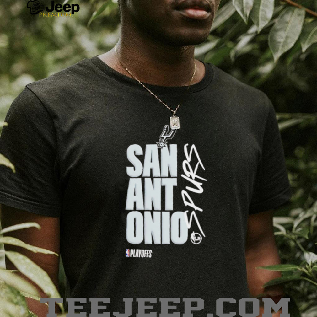 San Antonio Spurs Basketball NBA Playoffs Graphic Print T Shirt