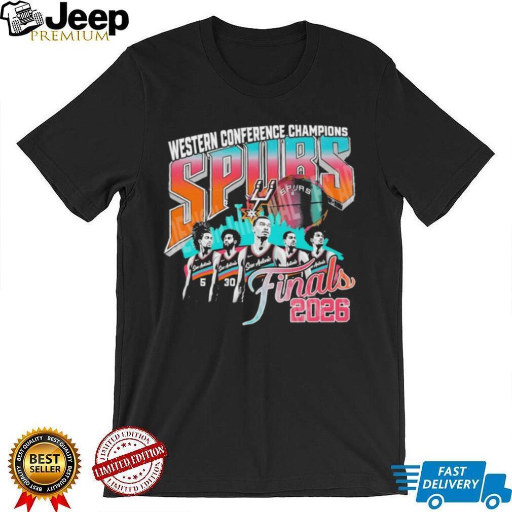 San Antonio Spurs Basketball NBA Western Conference Champions Finals Fiesta 2026 shirt
