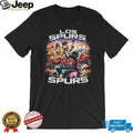 San Antonio Spurs Coyote Mascot Lowrider Custom Graphic T Shirt