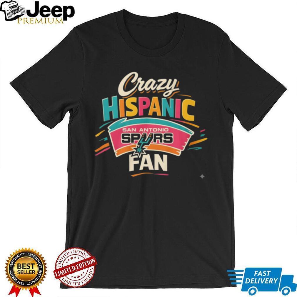 San Antonio Spurs Crazy Hispanic Fan Fiesta Colors Retro Basketball Sports Men Women T Shirt