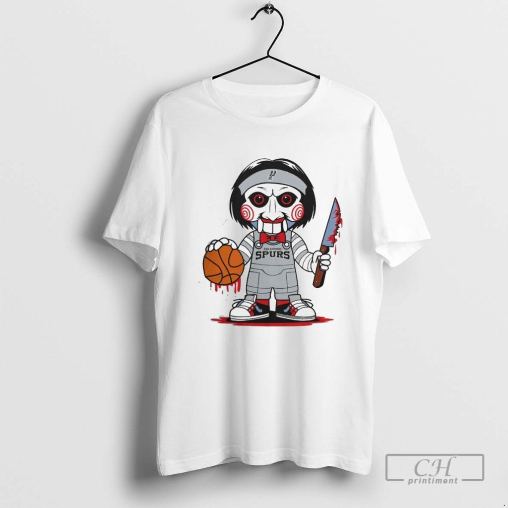 San Antonio Spurs Halloween Jigsaw Saw Horror Basketball