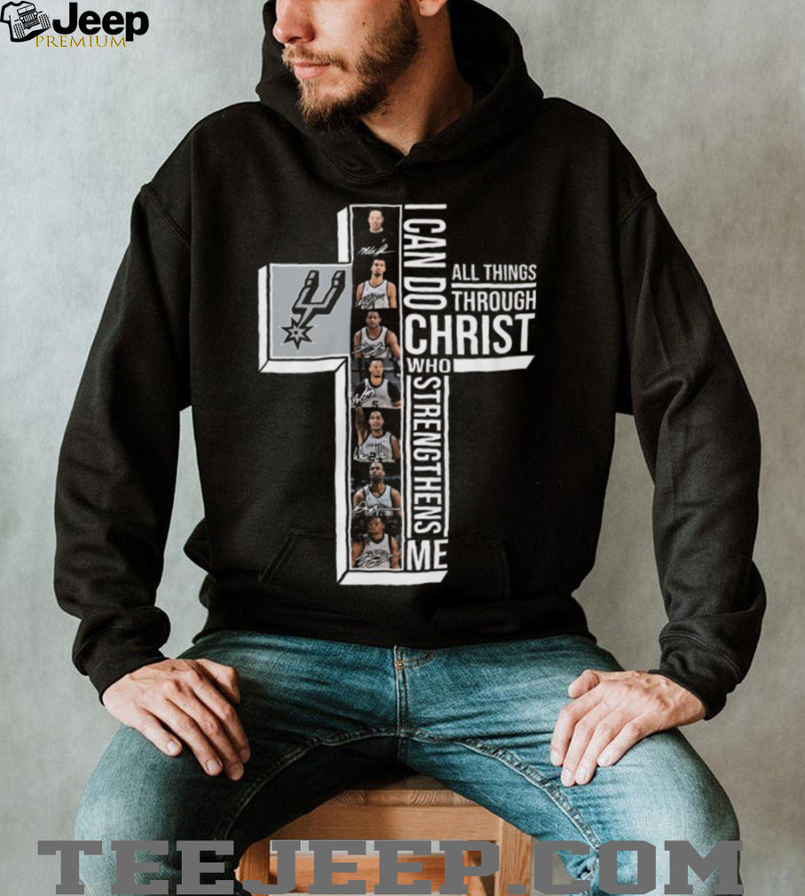 San Antonio Spurs I Can Do All Things Through Christ Who Strengthens Me T Shirt
