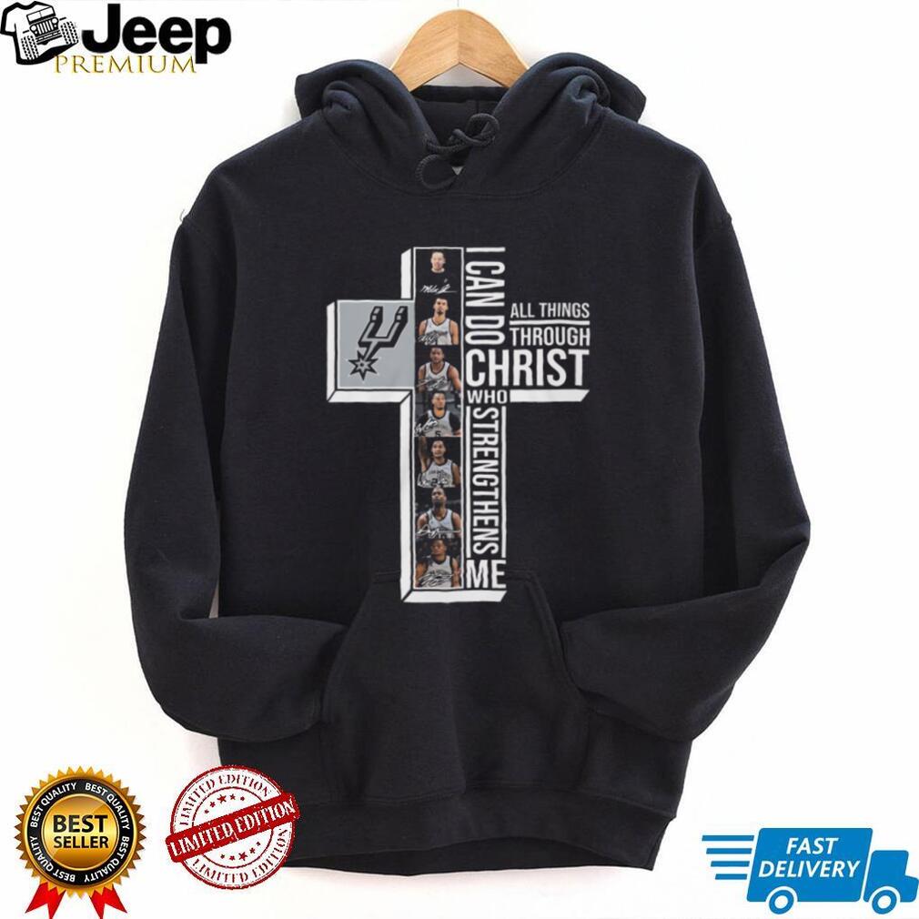 San Antonio Spurs I Can Do All Things Through Christ Who Strengthens Me T Shirt