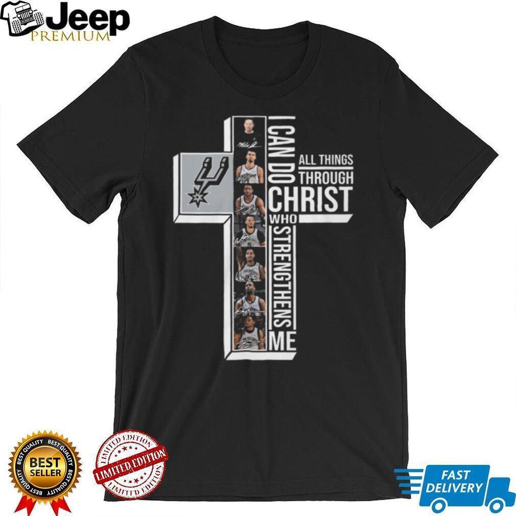 San Antonio Spurs I Can Do All Things Through Christ Who Strengthens Me T Shirt