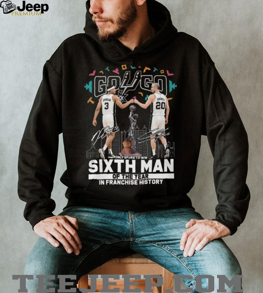 San Antonio Spurs Keldon Johnson Manu Ginobili Sixth Man Of The Year NBA Fans T Shirt
