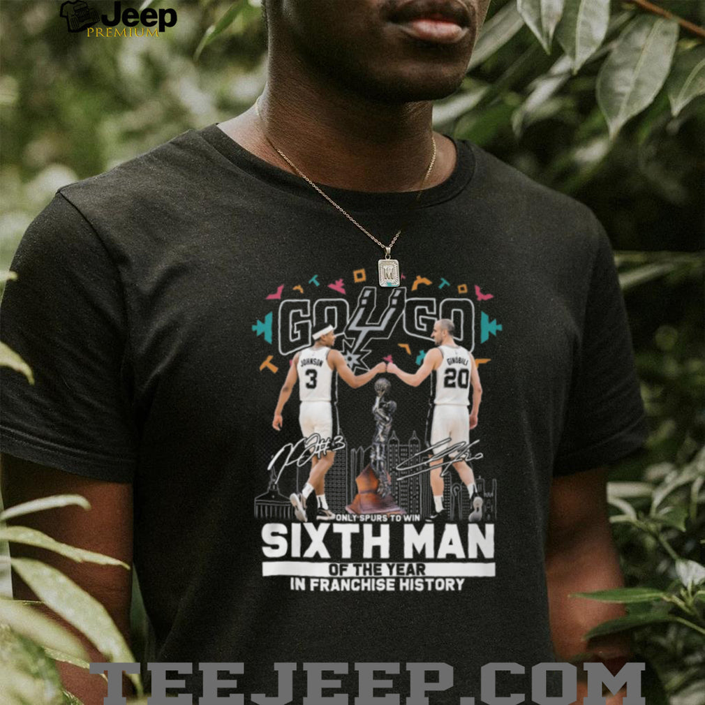 San Antonio Spurs Keldon Johnson Manu Ginobili Sixth Man Of The Year NBA Fans T Shirt