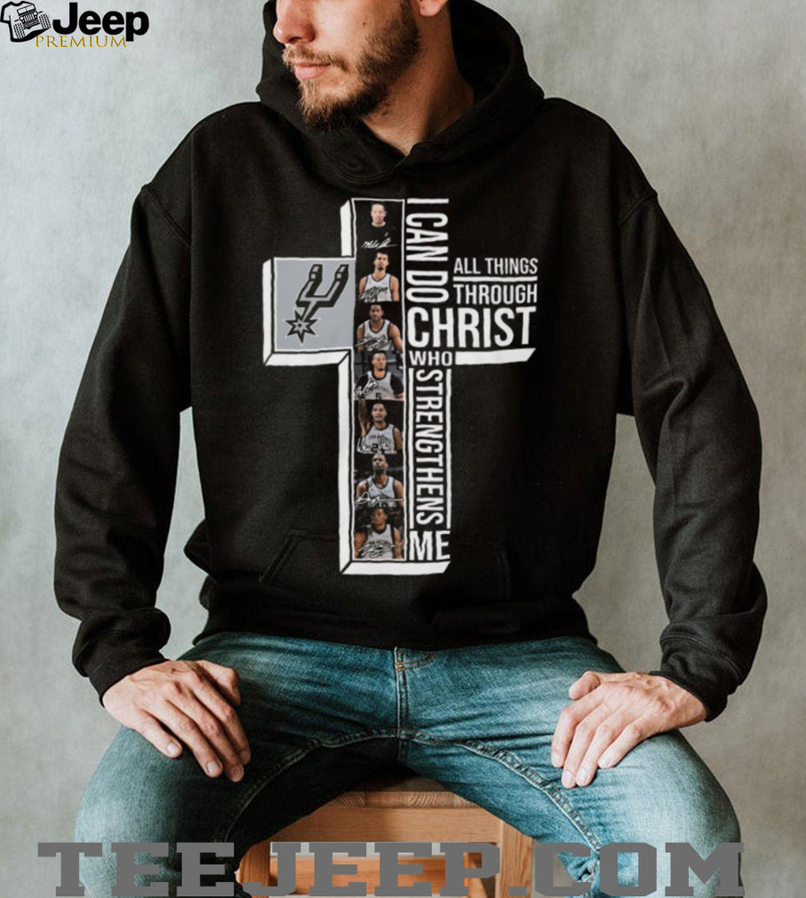 San Antonio Spurs Philippians 4.13 I Can Do All Things Through Christ T Shirt