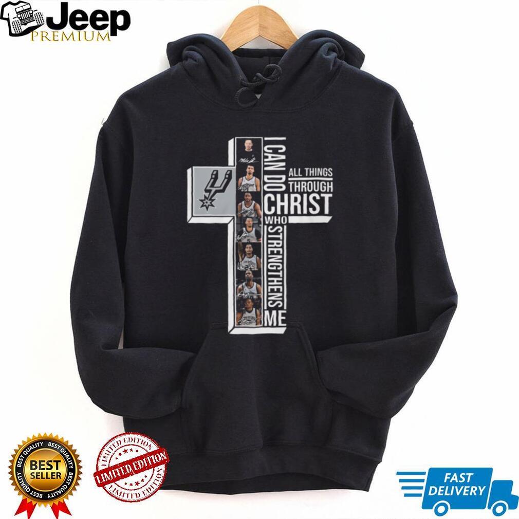 San Antonio Spurs Philippians 4.13 I Can Do All Things Through Christ T Shirt