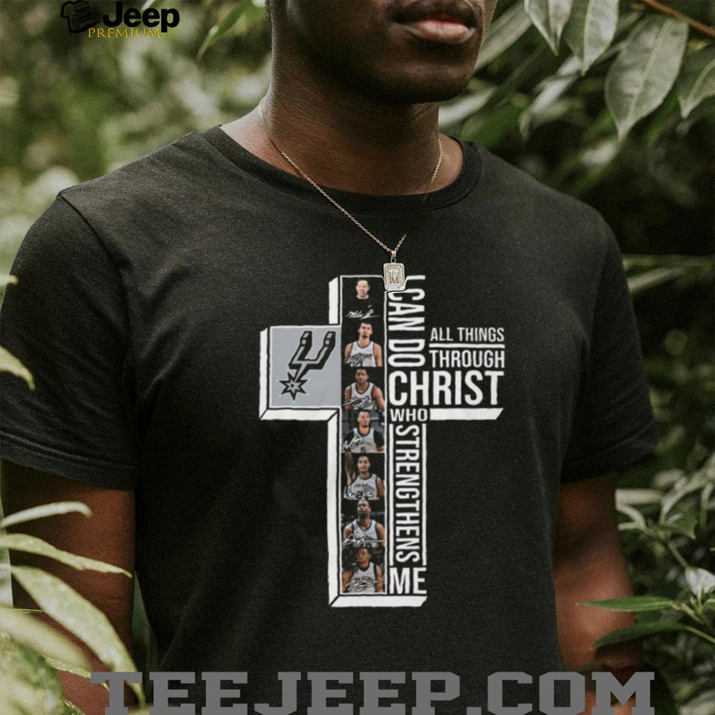 San Antonio Spurs Philippians 4.13 I Can Do All Things Through Christ T Shirt
