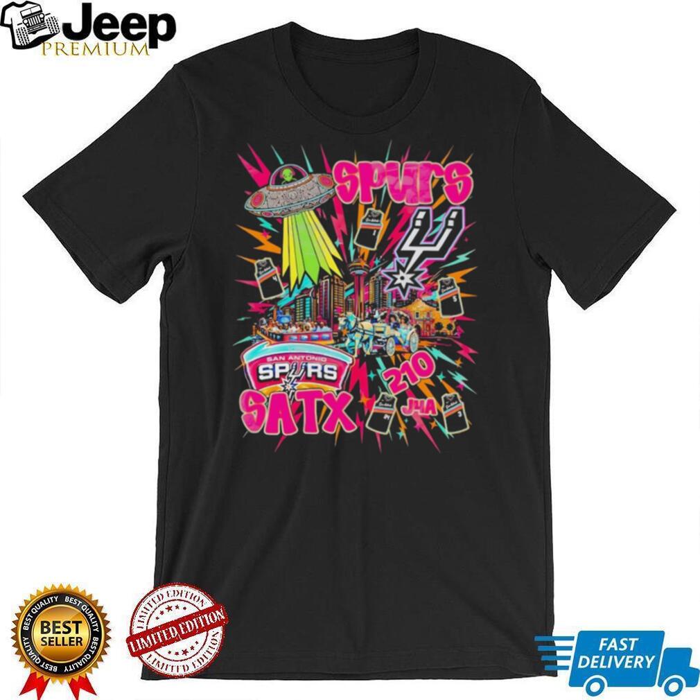 San Antonio Spurs SATX 210 Alien UFO Fiesta T Shirt