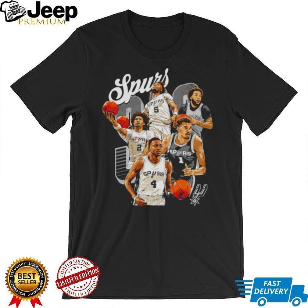 San Antonio Spurs Squad Basketball T Shirt Pro Basketball Player Graphic T shirt