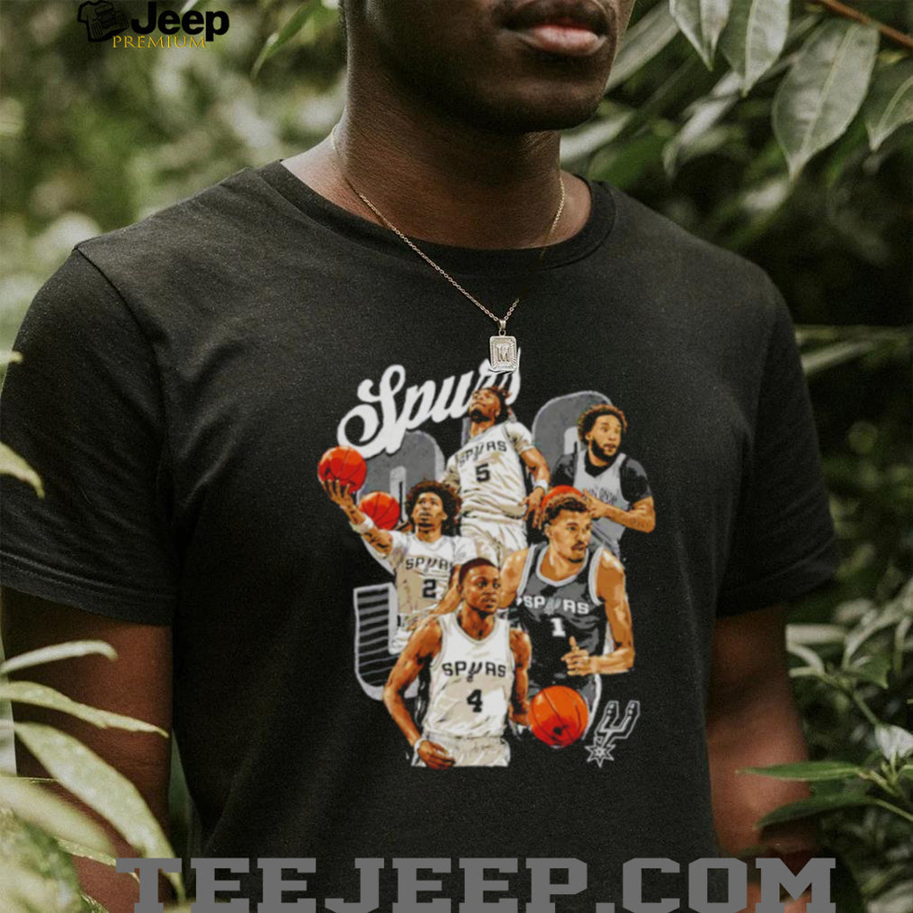 San Antonio Spurs Squad Basketball T Shirt Pro Basketball Player Graphic T shirt