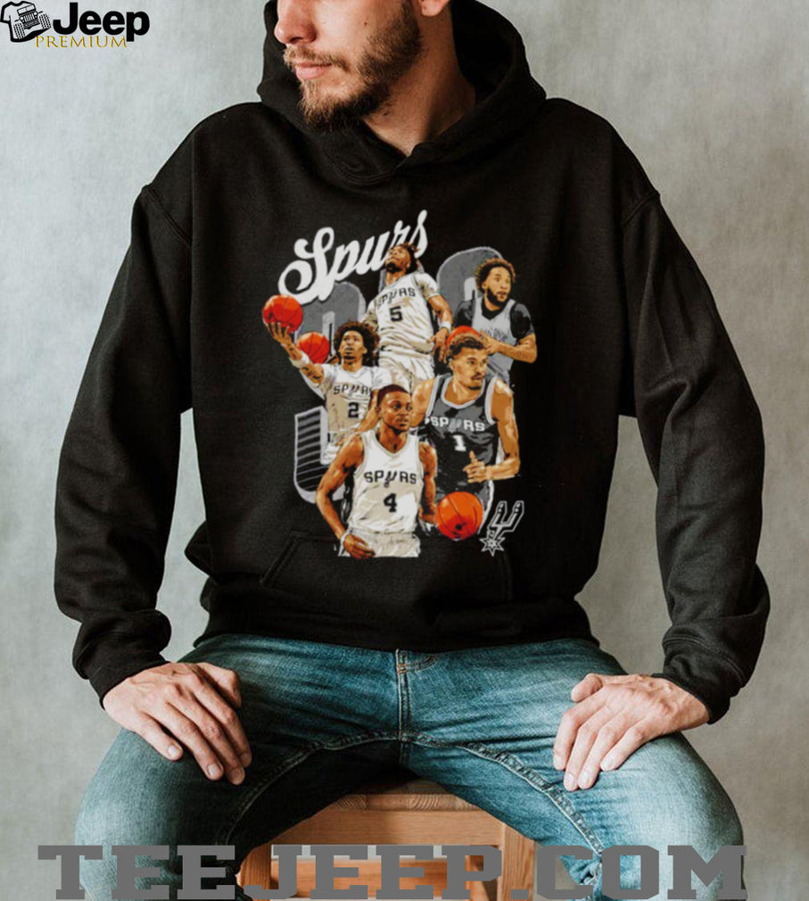 San Antonio Spurs Squad Basketball T Shirt Pro Basketball Player Graphic T shirt