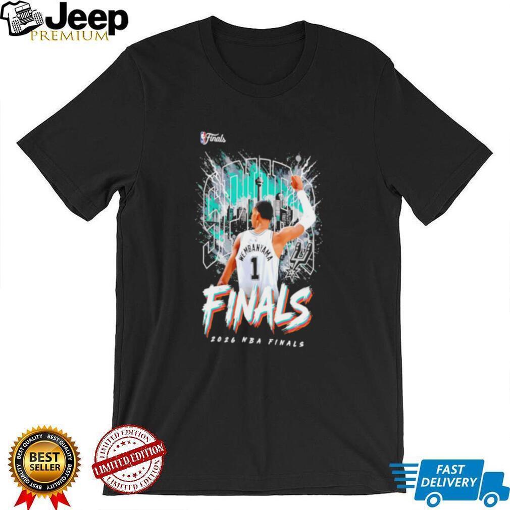 San Antonio Spurs Victor Wembanyama 2026 NBA Finals City shirt